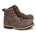Milwaukee Leather MBM9007 Men’s Logger Dark Brown Leather 6-Inch Lace-Up Motorcycle Outdoor Rider Boots - Image 3