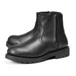 MMCC Men’s Kick Start 7″ Black Top Grain Leather Motorcycle Boots – Dual YKK Zippers, Freedom Flex Toe – MBM9009 - Image 7