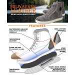 Milwaukee Leather MBM9109 Men’s Grey Suede Leather Reinforced Street Riding Waterproof Shoes w/ Ankle Support - Image 2