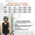 Milwaukee Leather MDL4000 Women’s Blue Plain Side 4 Snap Front Denim Vest - Image 3