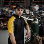 Milwaukee Motorcycle Clothing Co. Men’s Blk/Yellow Mechanic Work Shirt – w / Reflective Strip, Rider‑Built MDM11600 - Image 6