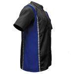 Milwaukee Motorcycle Clothing Co. Men’s Blk/Blue Mechanic Work Shirt – w / Reflective Strip, Rider‑Built MDM11609 - Image 8