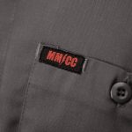 MMCC Men’s Steel Grey Super Duty Classic Mechanic Button Up Shirt – 2 Chest Pockets – Microfiber Panel – MDM11628 - Image 9