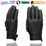 Milwaukee Leather MG7502 Men’s Black Leather Gel Palm Motorcycle Gloves w/ i-Touch and Cool-Tec Technology - Image 6