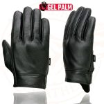Milwaukee Leather MG7510 Men’s Black Leather Gel Padded Palm Short Wrist Motorcycle Hand Gloves W/ ‘Full Panel Cover’ - Image 4