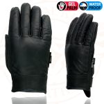 Milwaukee Leather MG7522 Men’s Black Leather Waterproof Cruiser Motorcycle Hand Gloves W/ Gel Padded Palm - Image 4