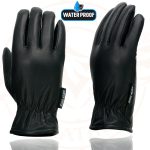 Milwaukee Leather MG7523 Men’s Black Leather Waterproof Cruiser Motorcycle Hand Gloves - Image 4