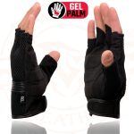 Milwaukee Leather MG7590 Men’s Black ‘Amara Cloth’ Gel Palm Fingerless Motorcycle Hand Gloves W/ Breathable Mesh Material - Image 5