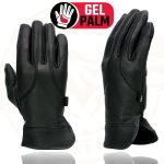 Milwaukee Leather MG7700 Women’s Black Leather Gel Palm Lightweight Motorcycle Hand Gloves W/ Open Wrist Expansion - Image 5
