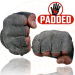 Milwaukee Leather MG7761 Women’s Grey Leather Gel Palm Fingerless Motorcycle Hand Gloves W/ Stylish ‘Wrist Detailing’ - Image 4