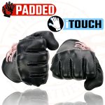 Milwaukee Leather MG7772 Women’s Black/ Fuchsia ‘I – Touchscreen Compatible’ Laced Wrist Motorcycle Hand Gloves W/ Gel Palm - Image 4