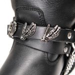 Milwaukee Leather Silver Skeleton Hand Emblem Boot Chain with Adjustable Strap – MLA3006 - Image 2