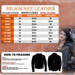 Milwaukee Leather MLL2516 Black Leather Rub-Off Leather Jacket with Hoodie for Women - Image 3