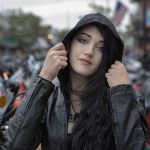 Milwaukee Leather MLL2555 Women’s Black 3/4 Hooded Leather Jacket with Side Stretch - Image 6