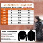 Milwaukee Leather MLL2555 Women’s Black 3/4 Hooded Leather Jacket with Side Stretch - Image 3