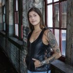 Milwaukee Leather Women’s Black Leather V-Neck Motorcycle Rider Vest with Side Lace MLL4531 - Image 6