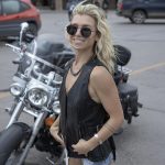 Milwaukee Leather MLL4565 Women’s Black Fringed Leather Rivet Detail Side Buckle and Zipper Motorcycle Rider Vest - Image 4