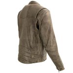 Milwaukee Leather MLM1503 Men’s Distressed Brown Racer Motorcycle Vented Leather Rider Jacket - Image 11