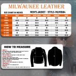 Milwaukee Leather MLM1504 Men’s Black ‘The Skelly Racer’ Premium Moto Leather Jacket - Image 3