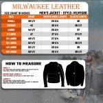 Milwaukee Leather MLM1516 Black Real Leather Motorcycle Jacket for Men – Vintage Brando Style Biker Jacket - Image 3