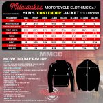 Milwaukee Motorcycle Clothing Co. Men’s Contender Scooter Style Black Premium Leather Jacket MMC10001 - Image 3