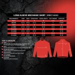 MMCC Men’s Octane Long Sleeve Mechanic Shirt – Black with Red Stripe – 50-50 Cotton Poly – MMCC16002 - Image 3