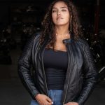 Milwaukee Motorcycle Clothing Co. Women’s Foxy Scooter Style Black Premium Leather Jacket w/ Mandarin Collar MMC20000 - Image 9