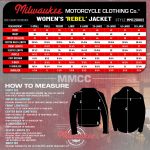Milwaukee Motorcycle Clothing Co. Women’s Rebel Scooter Style Black Leather Biker Jacket w/ Mandarin Collar MMC20002 - Image 3