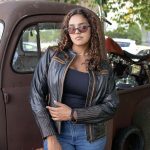 Milwaukee Motorcycle Clothing Co. Women’s Rebel Scooter Style Vinage Brown Leather Jacket w/ Mandarin Collar MMC20003 - Image 10