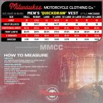 Milwaukee Motorcycle Clothing Co. Men’s Quick-Draw Stylesh Premium Black Leather MC Biker Vest MMC30001 - Image 3