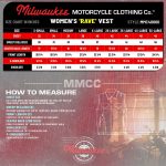 Milwaukee Motorcycle Clothing Co. Women’s Rave Black Premium Leather Deep Neck Side Lace Vest MMC40000 - Image 3