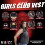 Milwaukee Motorcycle Clothing Co. Women’s Girls-Club Black Leather Scooter Style Vest w/ Mandarin Collar MMC40005 - Image 2