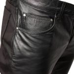 Milwaukee Motorcycle Clothing Co. Men’s Branson Black Premium Leather Biker Lined Pants –  5-Pocket  MMC50000 - Image 8
