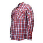 Milwaukee Leather MNG11670 Men’s Red, Blue and White Long Sleeve Cotton Flannel Shirt - Image 4