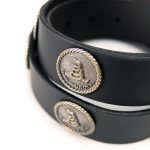 Milwaukee Leather MP7109 Men’s Don’t Thread On Me Black Leather Belt w/ Interchangeable Buckle – 1.5 inches Wide - Image 4