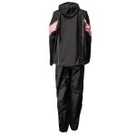 Milwaukee Leather MPL9607 Women’s Black and Pink Water Resistant Rain Suit w/ Reflective Material and Hoodie - Image 4