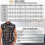 Milwaukee Leather MPM1649 Men’s Classic Black and Red Button-Down Flannel Cut Off Sleeveless Casual Shirt - Image 3