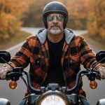Milwaukee Leather Men’s Titans Orange & Black Plaid Hooded Riding Shirt w/ CE Armor & Aramid Fiber Panels – MPM1642 - Image 9