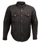 Milwaukee Leather Men’s “Splitline – Havoc” 2-Tone CE Armored Protective Flannel – Kevlar Reinforced – MPM1671 - Image 13
