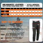 Milwaukee Leather MPM5591 Men’s Republic Black CE Armored Motorcycle Denim Jeans Pants Reinforced w/ Aramid Fibers - Image 2
