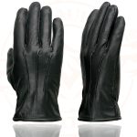 Milwaukee Leather SH234 Men’s Black Thermal Lined Leather Motorcycle Gloves w/ Cinch Wrist Closure - Image 4