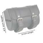 Milwaukee Leather SH62401 Black PVC Medium Motorcycle Tool Bag - Image 3