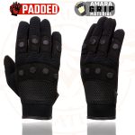 Milwaukee Leather SH761 Men’s Black Textile Padded Knuckle Mechanics Gloves with Amara Palm - Image 6