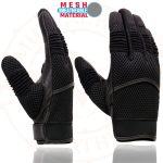 Milwaukee Leather SH791 Men’s Black Leather and Black Mesh Combo Racing Motorcycle Hand Gloves W/ Elasticized Fingers - Image 5