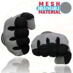 Milwaukee Leather SH791 Men’s Black Leather and Grey Mesh Combo Racing Motorcycle Hand Gloves W/ Elasticized Fingers - Image 4