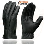 Milwaukee Leather SH865 Men’s Black Thermal Lined USA Deerskin Leather Motorcycle Winter Rider Gloves - Image 4