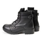 Milwaukee Leather MBL9328 Women’s Black Premium Leather Lace-Up Motorcycle Riding Boots w/ Inside Zipper - Image 3