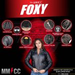 Milwaukee Motorcycle Clothing Co. Women’s Foxy Scooter Style Black Premium Leather Jacket w/ Mandarin Collar MMC20000 - Image 2