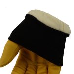 M Boss Motorcycle Apparel BOS37546 Men’s Yellow and Black Full Grain Deerskin Leather Motorcycle Gloves - Image 2