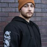 Milwaukee Leather Men’s Bare Bones Black Reflective Skull CE Armored Riding Hoodie, Shoulder & Elbow Armor – MPM1797 - Image 11